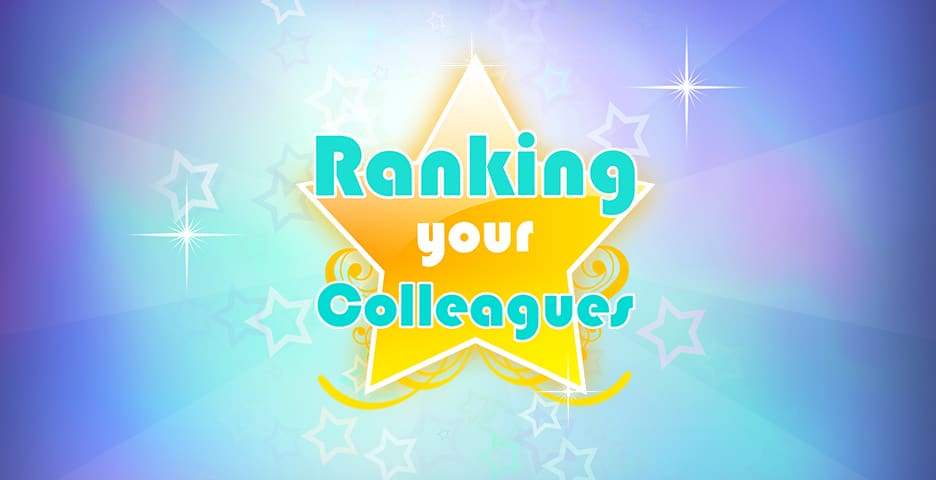 Ranking Your Colleagues Dinerspel Uitjesbureau Leiden